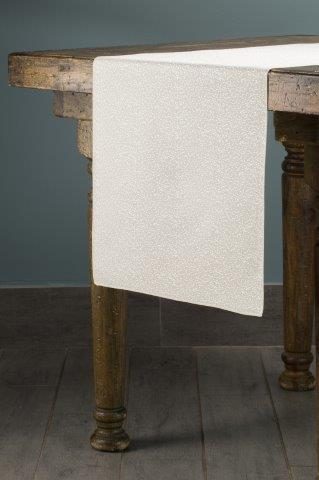 Soiree Ivory table runner